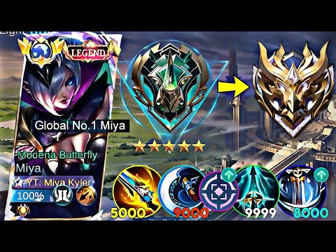 MIYA 1 HIT SAVAGE TUTORIAL BUILD 2025!💀 (100% AUTO KILL.) Miya Best Build & Emblem 2025!!! - MLBB🔥