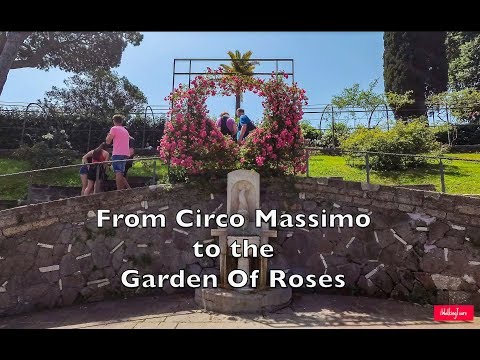 From Circus Maximus to Garden of Roses #walk #tour #Rome 4k