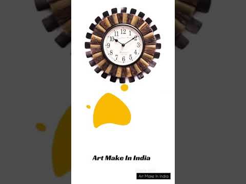 Emboss Brass Wall Clock