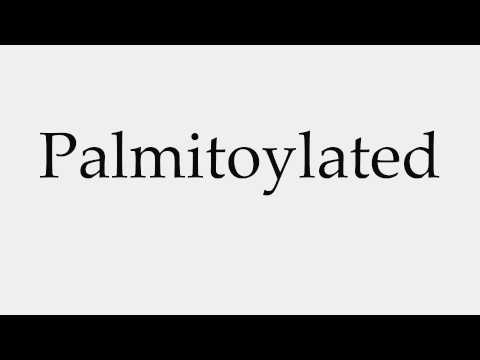 How to Pronounce Palmitoylated
