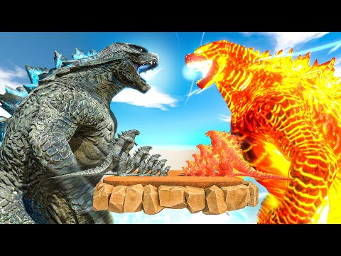 Legendary Godzilla War - Growing Godzilla 2014 VS Thermonuclear Godzilla Comparison - ARBS
