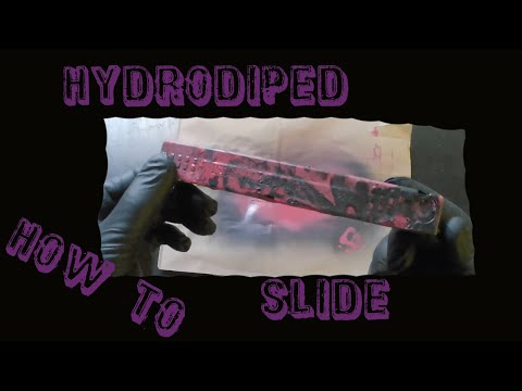 How To Hydro-Dip an Airsoft Glock.(custom glock slide hydro dip)