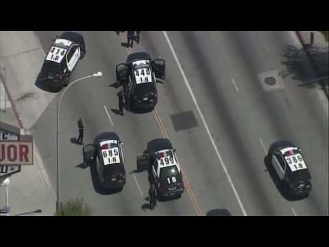 High speed police chase Los Angeles, CA