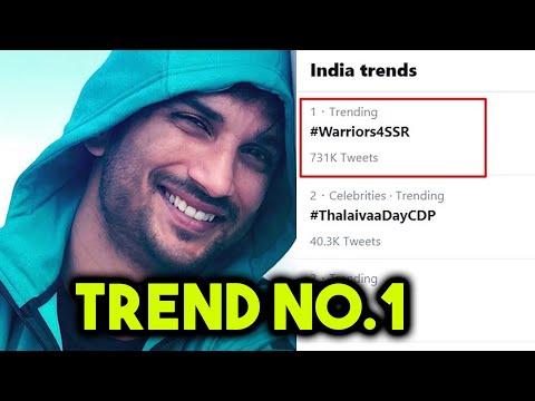Sushant Singh Rajput BIGGEST Trend On Twitter, #Warriors4SSR No. 1 Trend By Sushant Fans