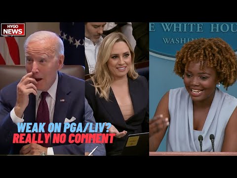 KJP Lashes Out At Question If Biden Look Weak On PGA/LIV, Really No Comment