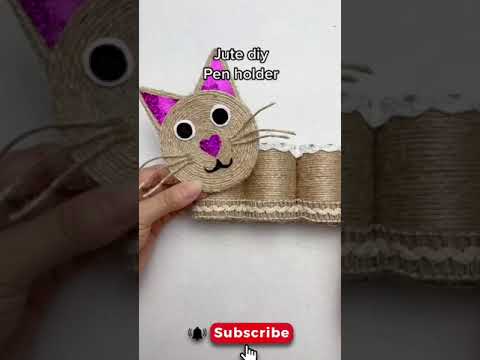 Идея домашнего декора из джута DIY Идеи для рукоделия из джутовой веревки Джутовый домашний декор ручной работы из мешковины