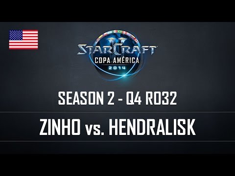 StarCraft2 Copa América 2014 Zinho vs Hendralisk S2 Q4 RO32 EN