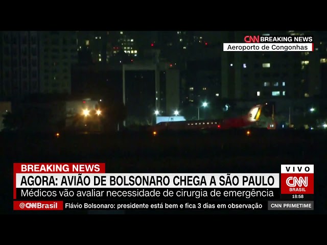 Bolsonaro chega a hospital em SP para exames após obstrução intestinal