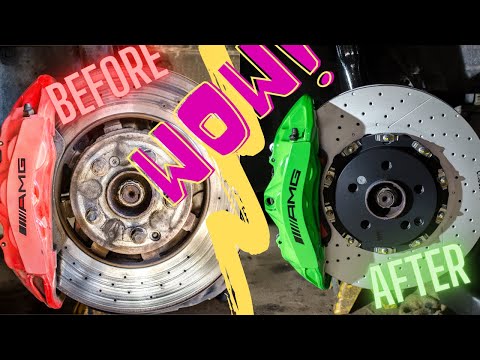 SAVED OVER $4000!! Replacing AMG/Brembo brake pads and rotors on my C63 AMG with P31 package!!