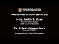 The Oral History Of The Hon Judith S Kaye Part 3