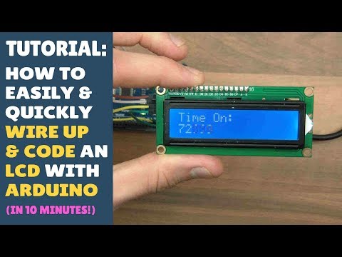 TUTORIAL: How to Connect, Set Up, Program, Control an I2C 1602 LCD Display - Arduino! Easy PCF8574!