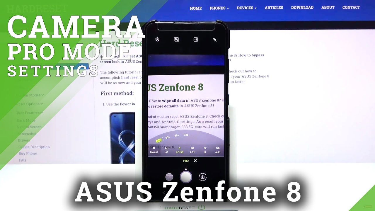 How to Use Camera Pro Mode in ASUS Zenfone 8