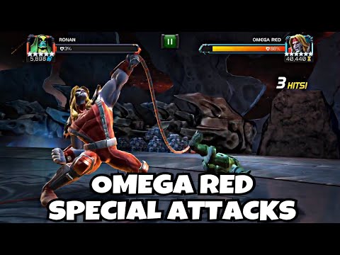 Omega Red All Special Attacks And Abilities | Mcoc