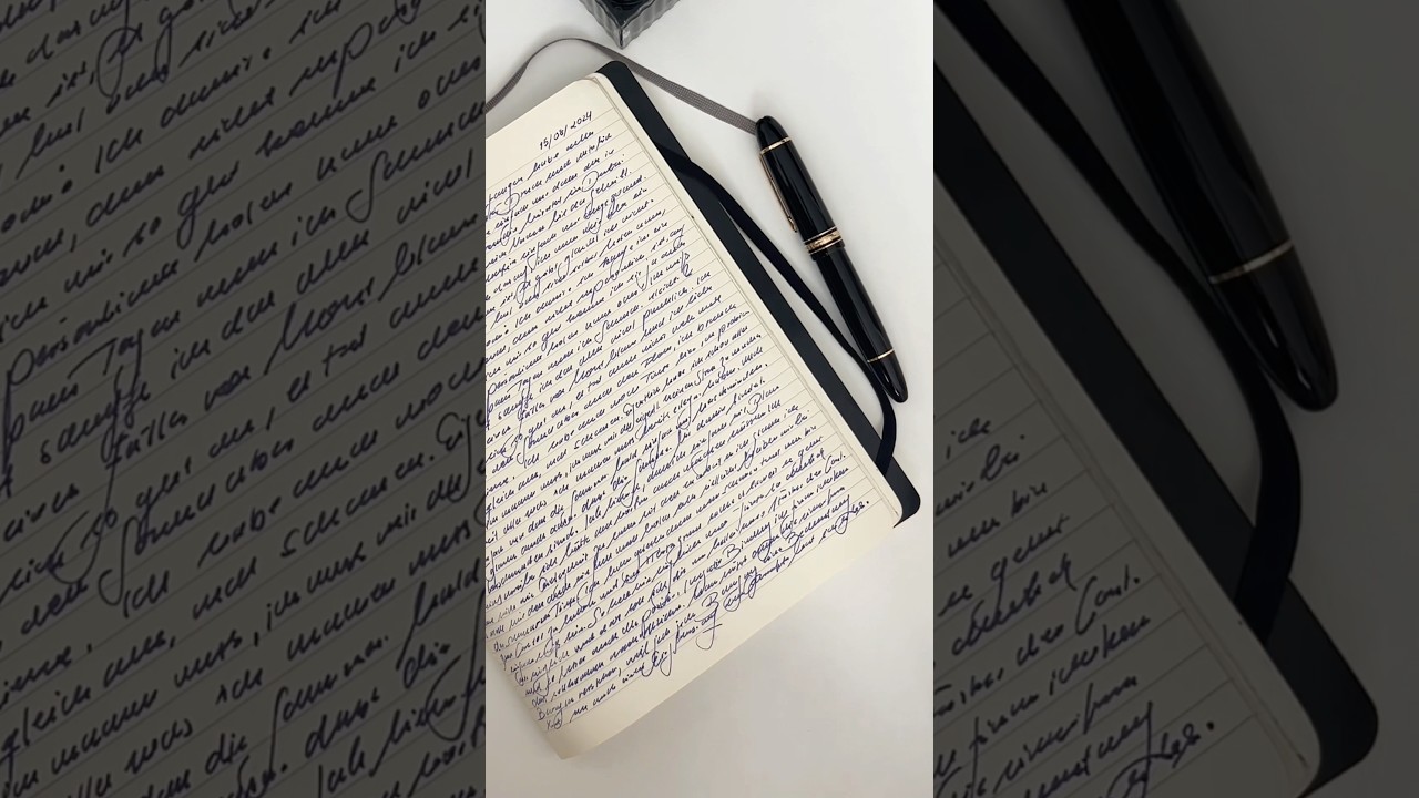 Journaling ASMR routine, Montblanc Edition ✒️🖤