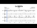 La Adelita Duet Tablature Sheet Music for Banjo Tabs