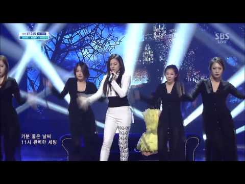 140309 Sunmi - Full Moon (Feat. Lena) @ Inkigayo [720P]