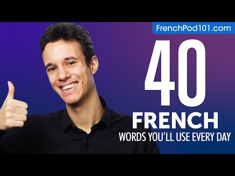 40 French Words You'll Use Every Day - Basic Vocabulary #44