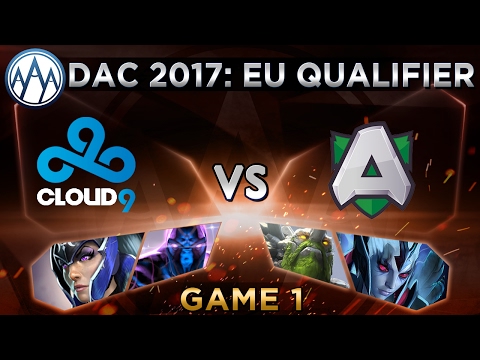 Cloud9 vs Alliance Game 1 - DAC 2017 Europe Qualifier - @Dotacapitalist & @BTSGoDz