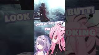 Calli & Biboo when Lara Croft showed up in a new Tomb Raider game #hololive #vtuberclips