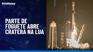 Foguete da SpaceX atinge a Lua e abre cratera de 18 metros | InfoMoney News