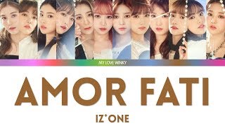 Download lagu IZ*ONE (아이즈원) - 'AMOR FATI' (아모르 파티) Color Coded Lyrics (Eng/Rom/Han) mp3