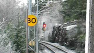 preview picture of video 'NSB / SJ regional train from Göteborg C. and Öxnered to Oslo S. crossing...'