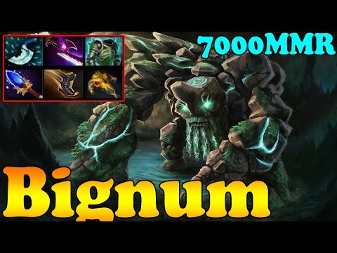 Dota 2 - Bignum 7000 MMR Plays Tiny Vol 1 - Pub Match Gameplay!