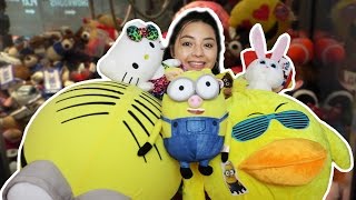 We won so much at Dave & Buster's arcade!