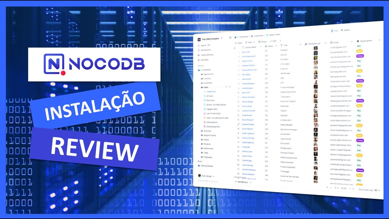 Como instalar e usar NocoDB. Banco de dados nocode e open source