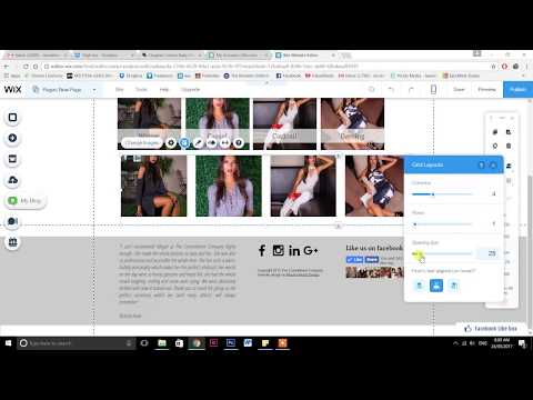 How to create clickable image menus & gallery menus in wix Video