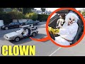 If You See This Clown Time Traveller In A Time Machine Do NOT Get In The Car Run Away FAST