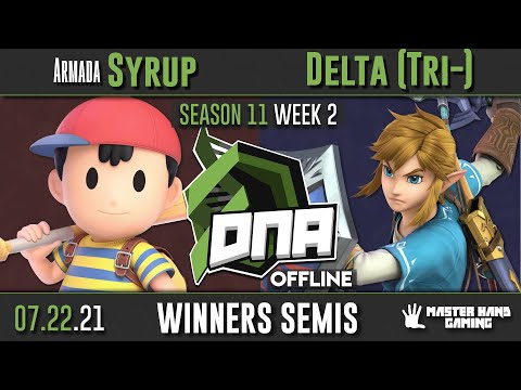 DNA [OFFLINE] S11:W2 - Armada | Syrup (Ness) Vs. Delta (Tri-) (Sephiroth, Link) - W Semifinals