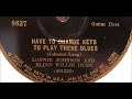 Lonnie Johnson "You Don't See Into The Blues Like Me" (acoustic 1926 = Okeh was late with electric)