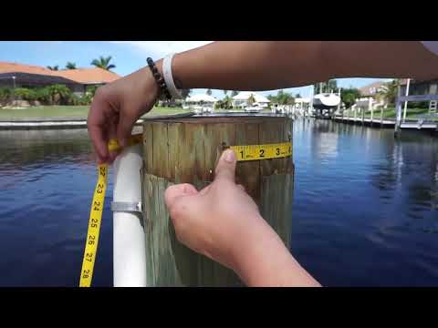 Measuring Your Piling for DokLite Solar Dock Lights Made in the USA