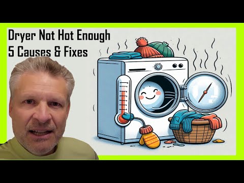 EASY FIX! Clothes Dryer Getting Warm But Not Hot Enough