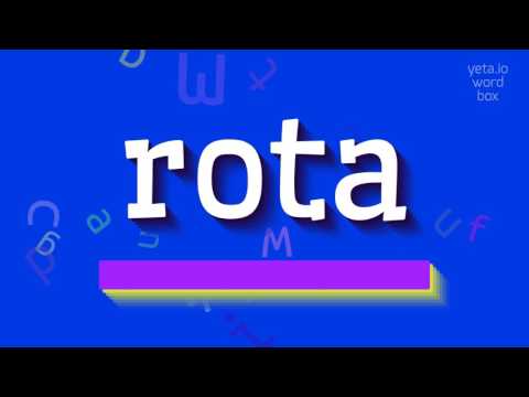 How to say "rota"! (High Quality Voices)