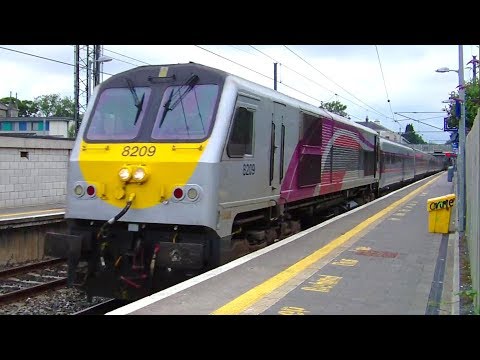 NIR 201 Class Locomotive 8209 + Enterprise Train - Malahide Station, Dublin