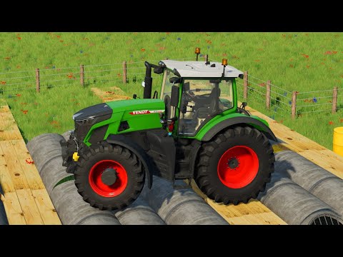 COLORED FENDT vs NEW HOLLAND TRACTORS DEATH RUN - Farming Simulator 22