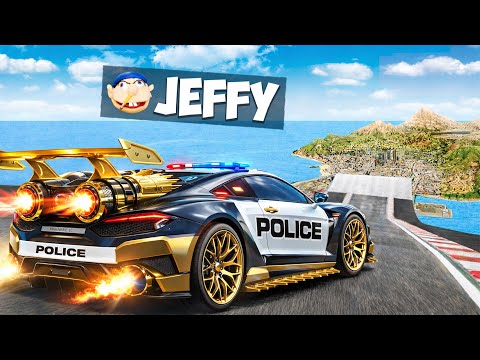 Jeffy Jumps POLICE CARS Across ENTIRE MAP In GTA 5!