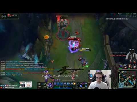 Bjergsen Gets Roasted in Game (Funny Stream Highlight)