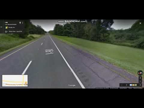 Massachusetts Turnpike (Interstate 90 Exits 1 to 2) eastbound