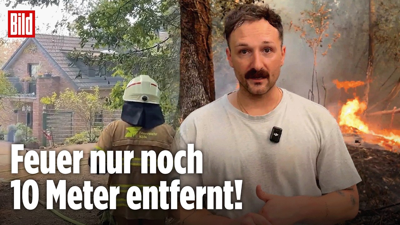 Waldbrand in NRW: So schwer ist der Kampf gegen die Flammen! Reporter vor Ort