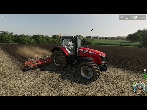 Thornton Farm * Episode 33 * Ploughing with New Massey Ferguson 8737 Tractor * FS 19