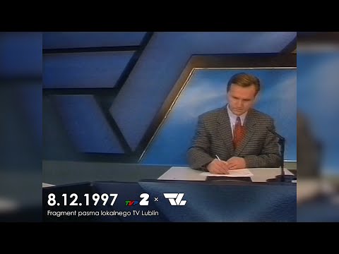 Fragment pasma lokalnego TV Lublin - Dwójka 8.12.1997
