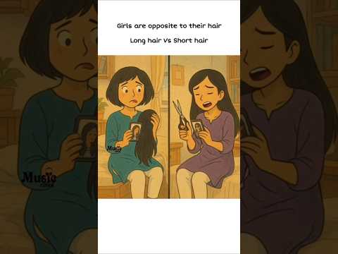 Short hair girls wants long hair and long hair girls want short hair 😊😊