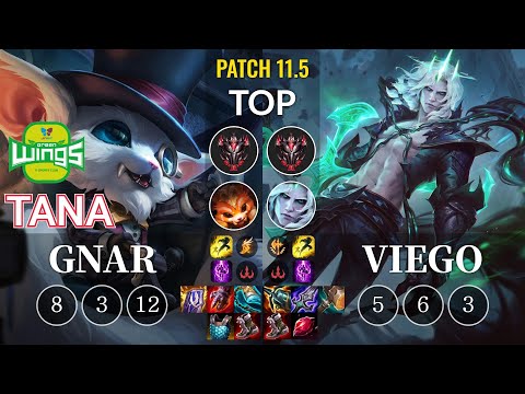 JAG TaNa Gnar vs Viego Top - KR Patch 11.5