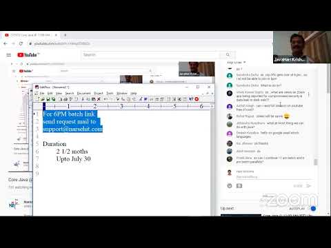 Core Java 11 00 AM IST by Mr Hari Krishna