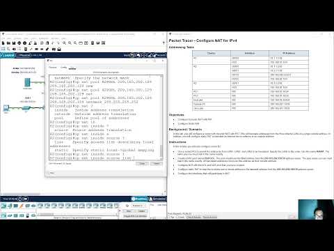6.8.1 Packet Tracer - Configure NAT for IPv4