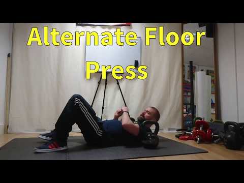 Kettlebell Alternating Floor Press