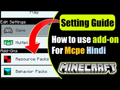 RACING RAFTAAR - How to use add-ons in Minecraft pocket edition | in Hindi | How To use Minecraft Setting in Hindi